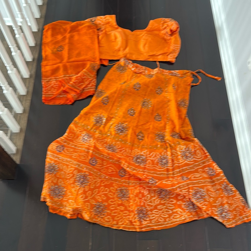 Old orange Lengha